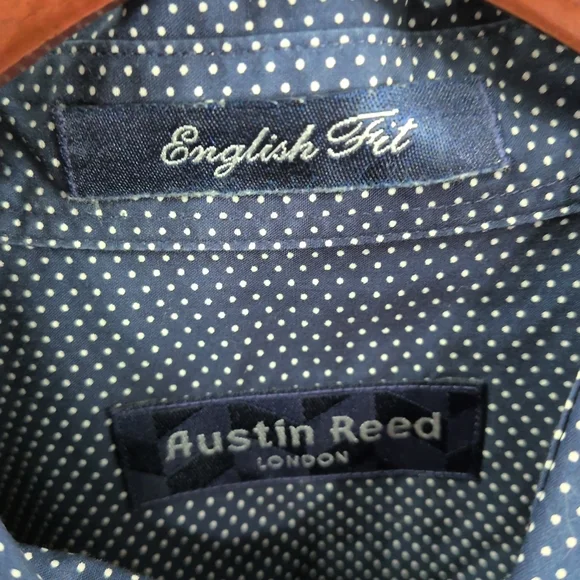NWOT Austin Reed London Men's Button-Down 100% Cotton Shirt Men’s Medium - Picture 2 of 5